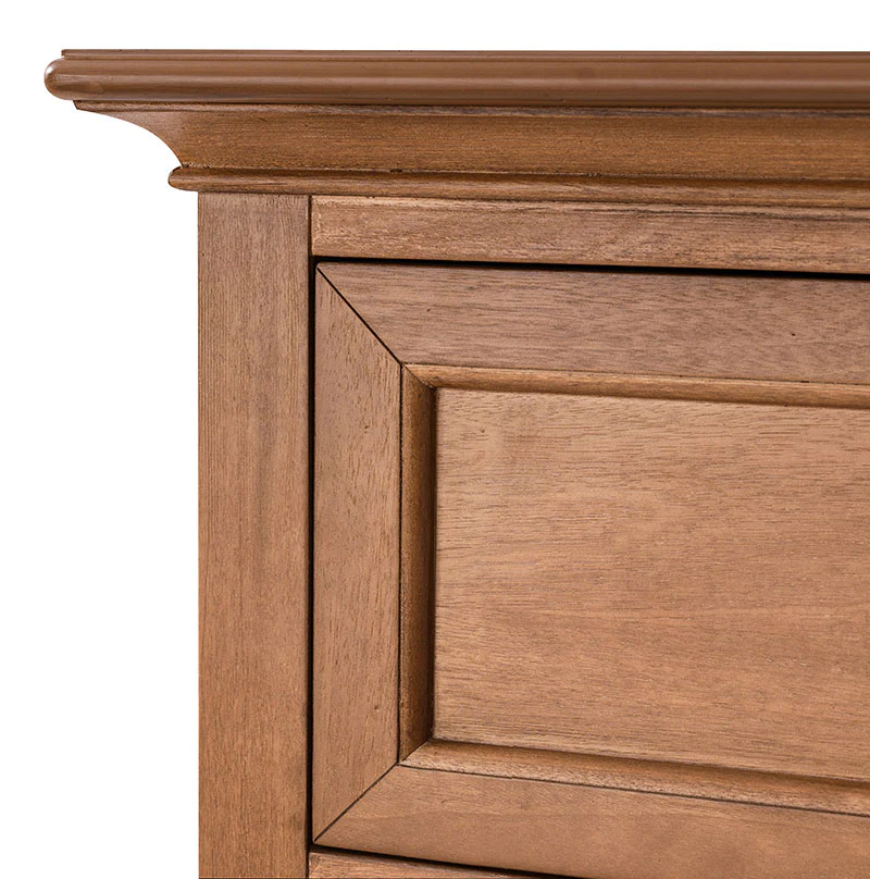 Transitional 5-Drawer Chest Dresser with Solid Wood Frame - Image 7