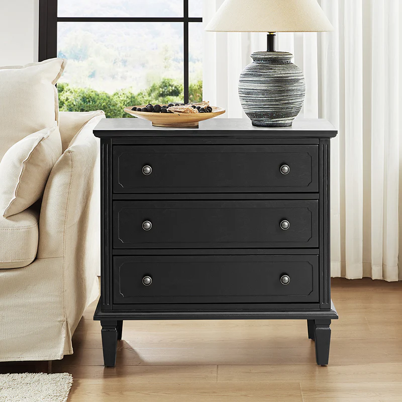 Transitional Wood End Table with Drawers and Power Outlet(Optional Types) - Image 15