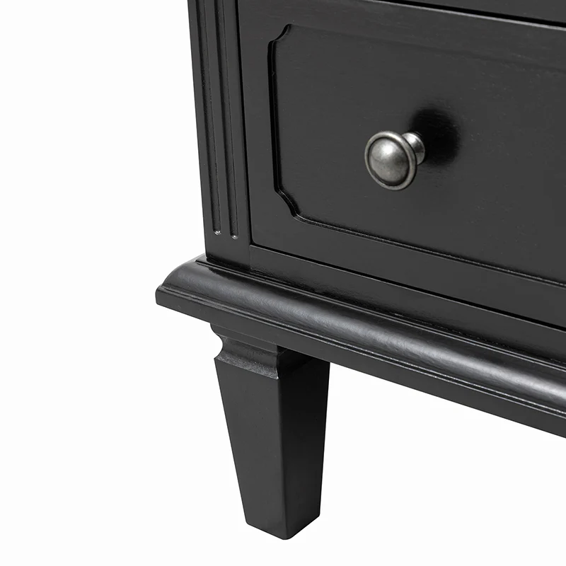 Transitional Wood End Table with Drawers and Power Outlet(Optional Types) - Image 19