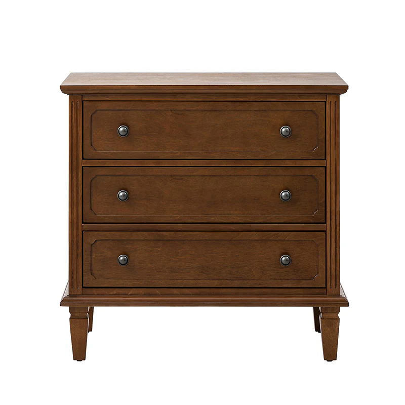 Transitional Wood End Table with Drawers and Power Outlet(Optional Types) - Image 3