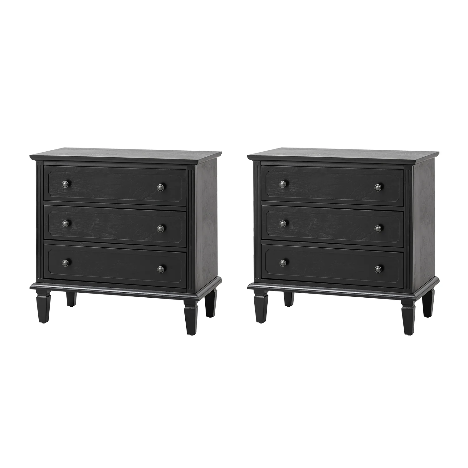 Transitional Wood End Table with Drawers and Power Outlet(Optional Types) - Image 33
