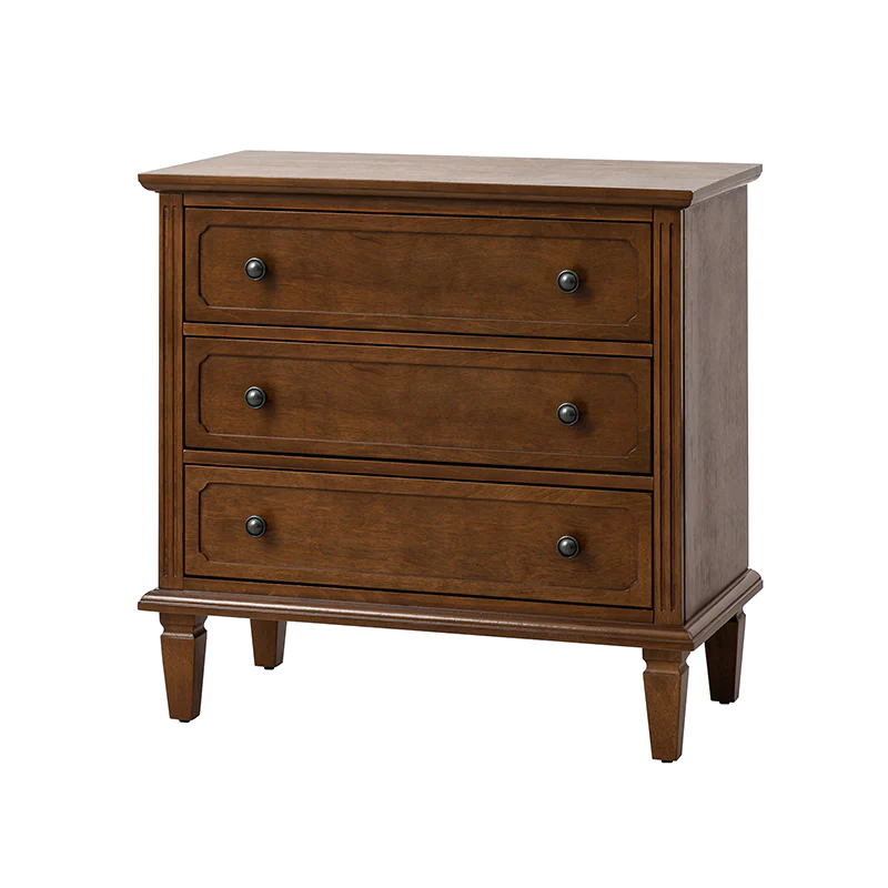 Transitional Wood End Table with Drawers and Power Outlet(Optional Types) - Image 4