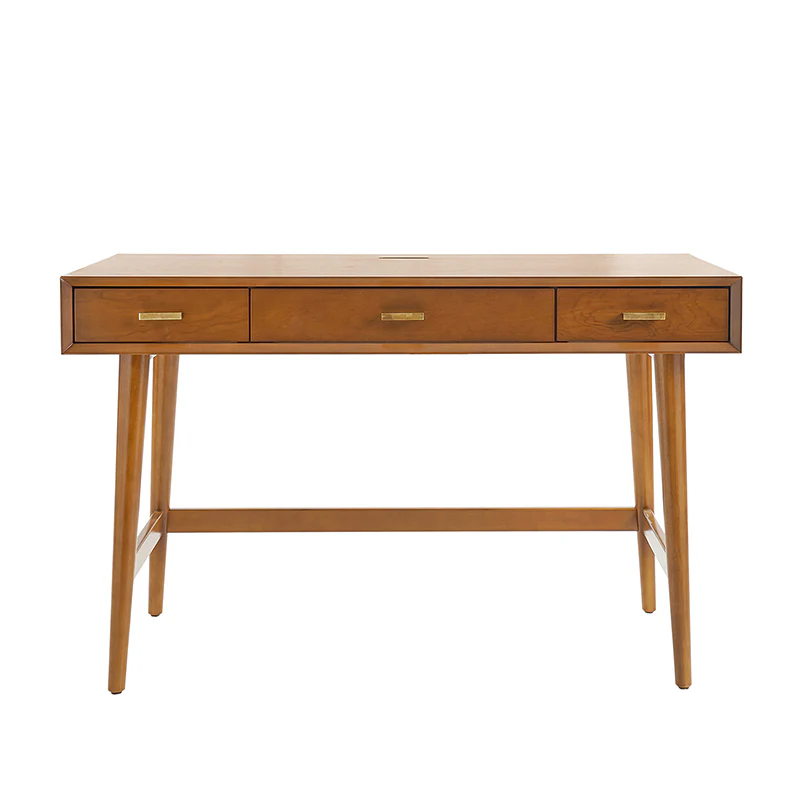 Trevor Mid-Century Modern Computer Office Desk With USB - Image 12
