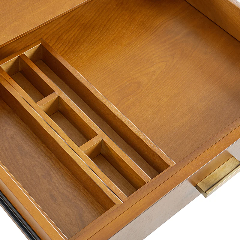 Trevor Mid-Century Modern Computer Office Desk With USB - Image 16