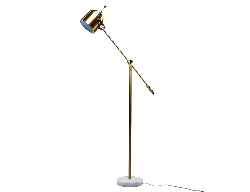 Easyshift™ 59" Gold Floor Lamp with Marble Base - Image 3