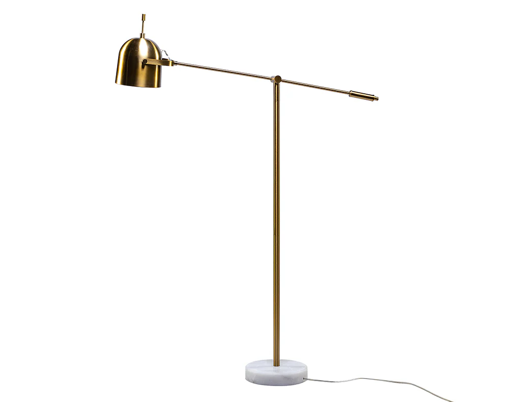 Easyshift™ 59" Gold Floor Lamp with Marble Base - Image 4