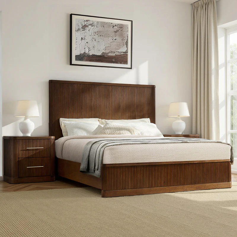 Verral 3-Piece Modern Fluted Solid Wood Bedroom Bundle with Oak Texture - Image 16
