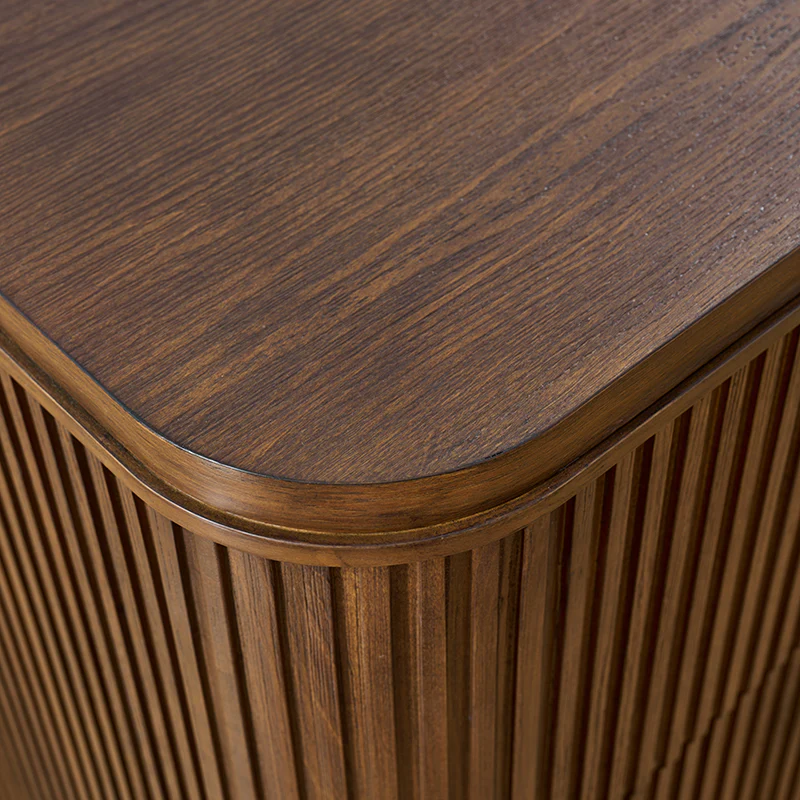 Verral Modern Solid Wood Fluted Dresser with 6 Drawers & Oak Texture - Image 21
