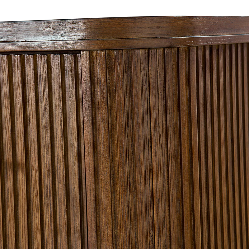 Verral Modern Solid Wood Fluted Nightstand with USB & Oak Texture - Image 23