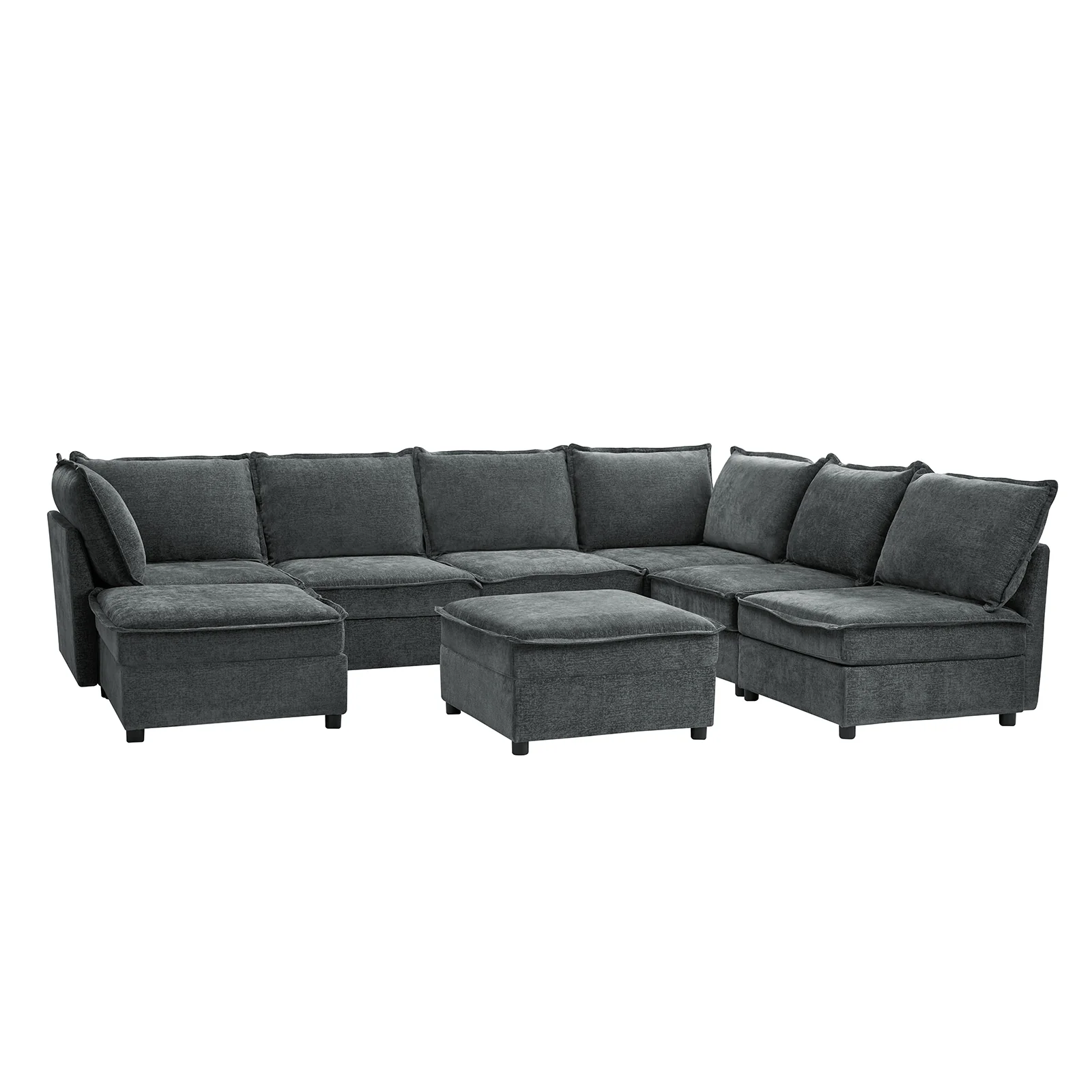 Harmetrix 8-Seater Soft Sectional Couch with Storage - Image 20