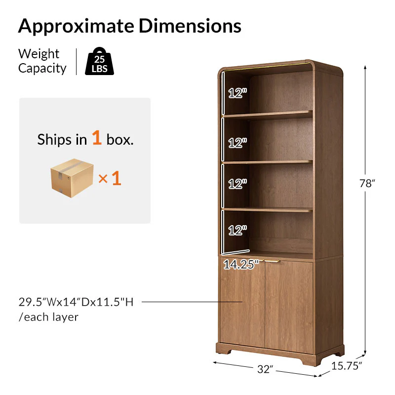 Victoria Modern Multi-Level Storage System Bookcase - Image 11