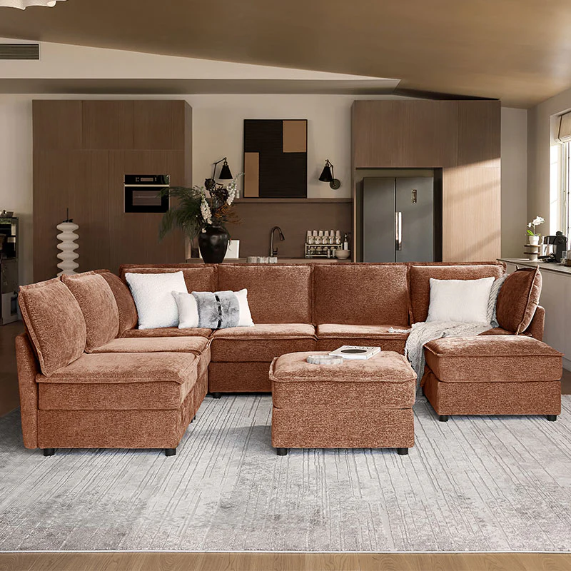 Harmetrix Oversized Soft Sectional Couch with Storage - Image 102