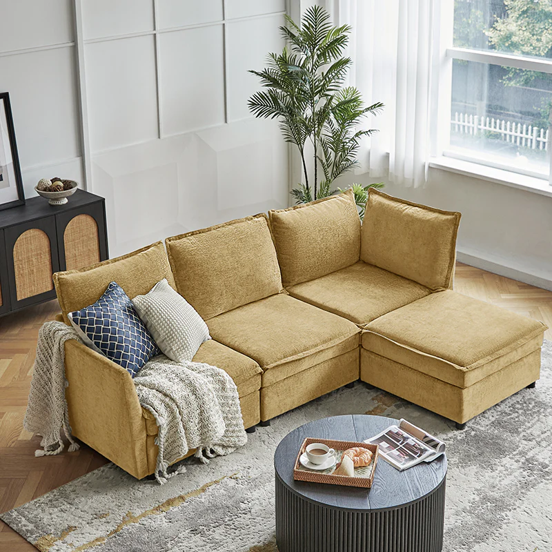 Harmetrix Oversized Soft Sectional Couch with Storage - Image 116