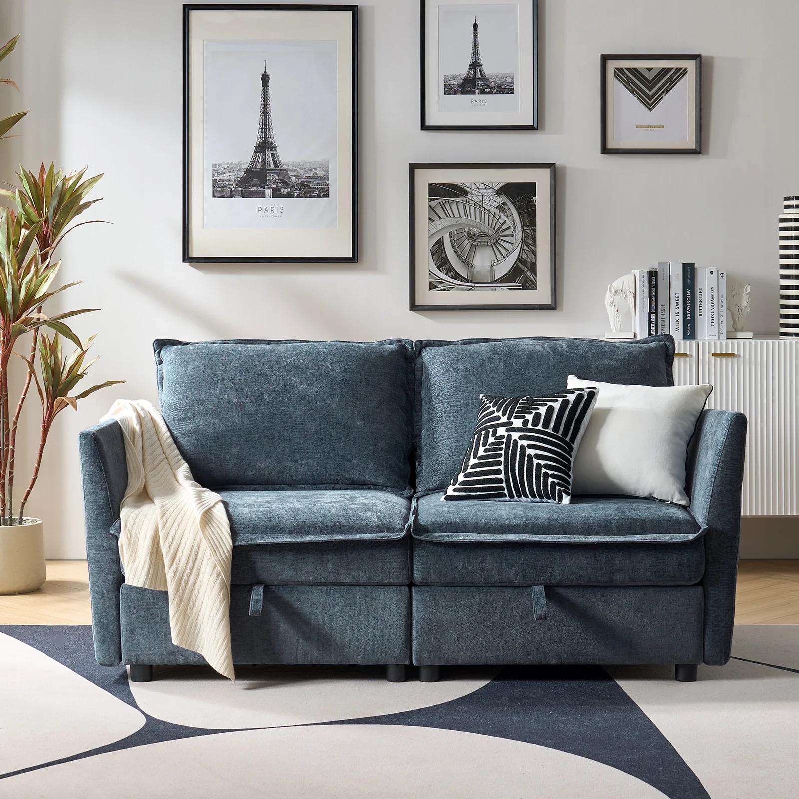 Harmetrix Oversized Soft Sectional Couch with Storage - Image 19