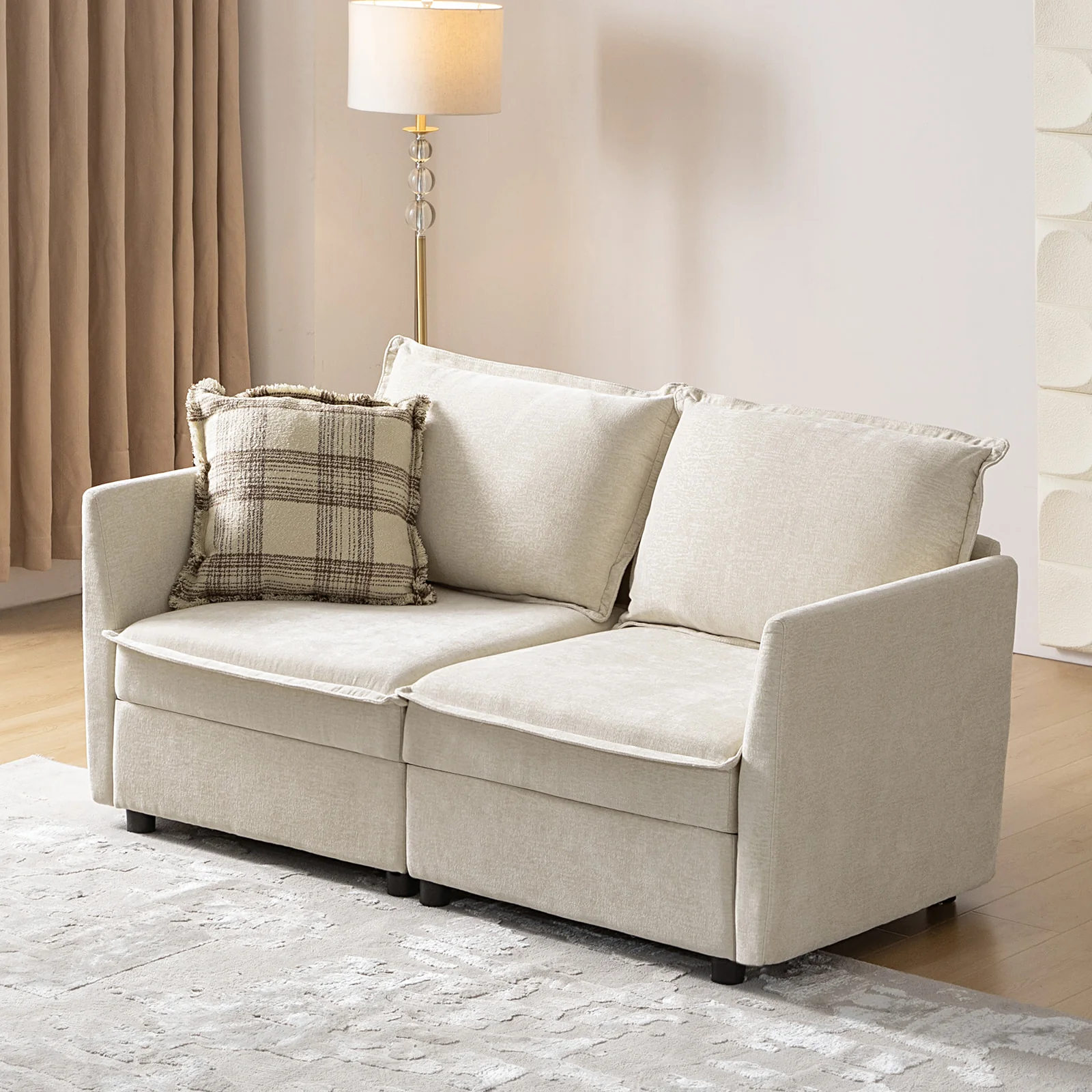 Harmetrix Oversized Soft Sectional Couch with Storage - Image 23