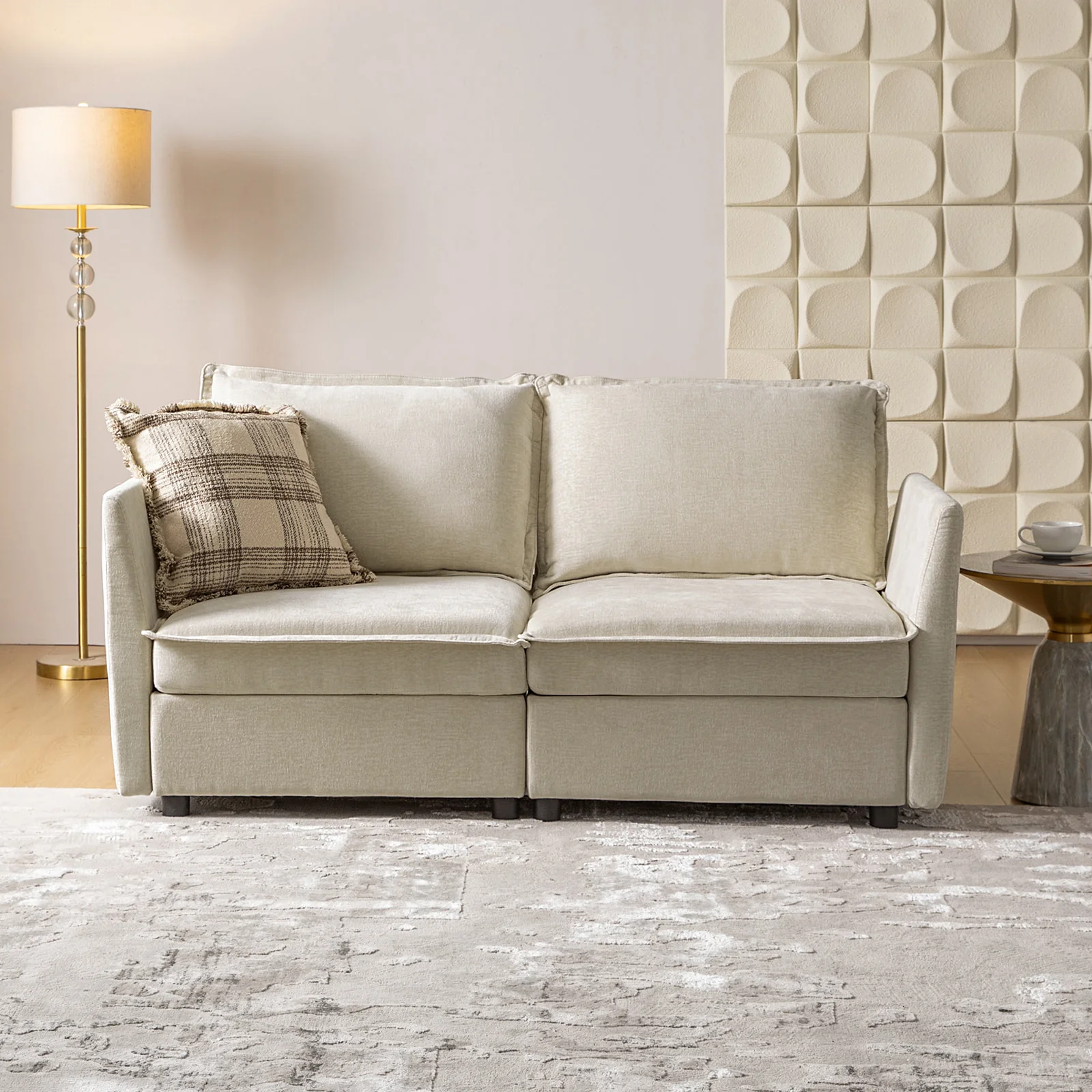 Harmetrix Oversized Soft Sectional Couch with Storage - Image 24