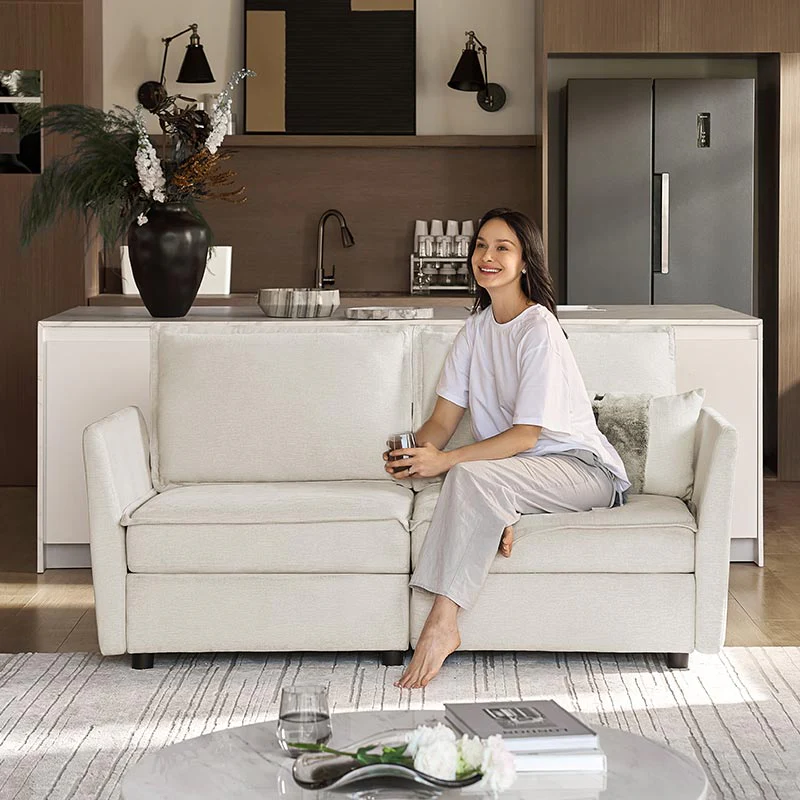 Harmetrix Oversized Soft Sectional Couch with Storage - Image 26