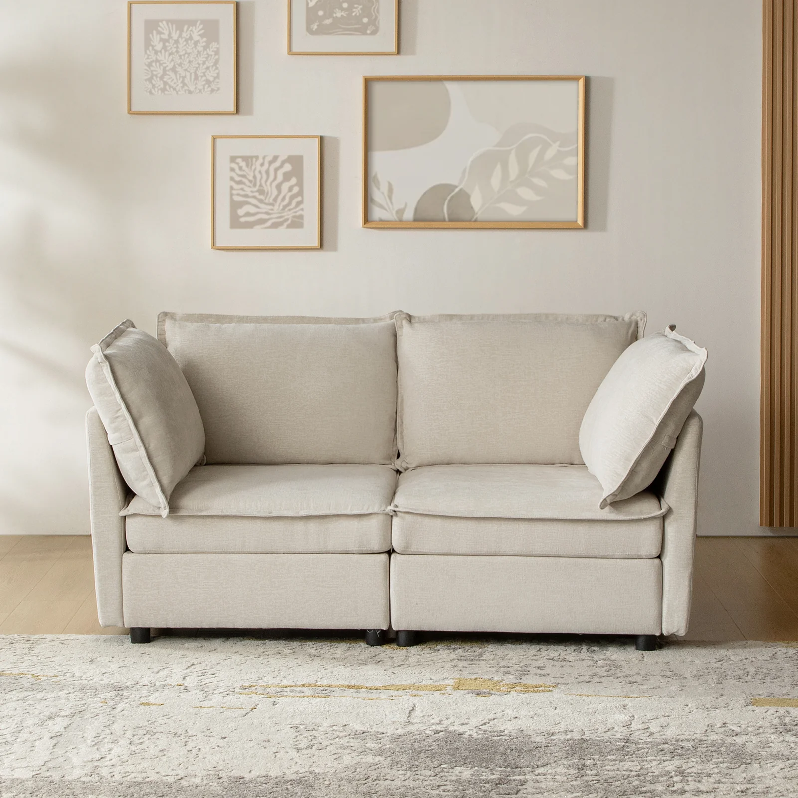 Harmetrix Oversized Soft Sectional Couch with Storage - Image 28