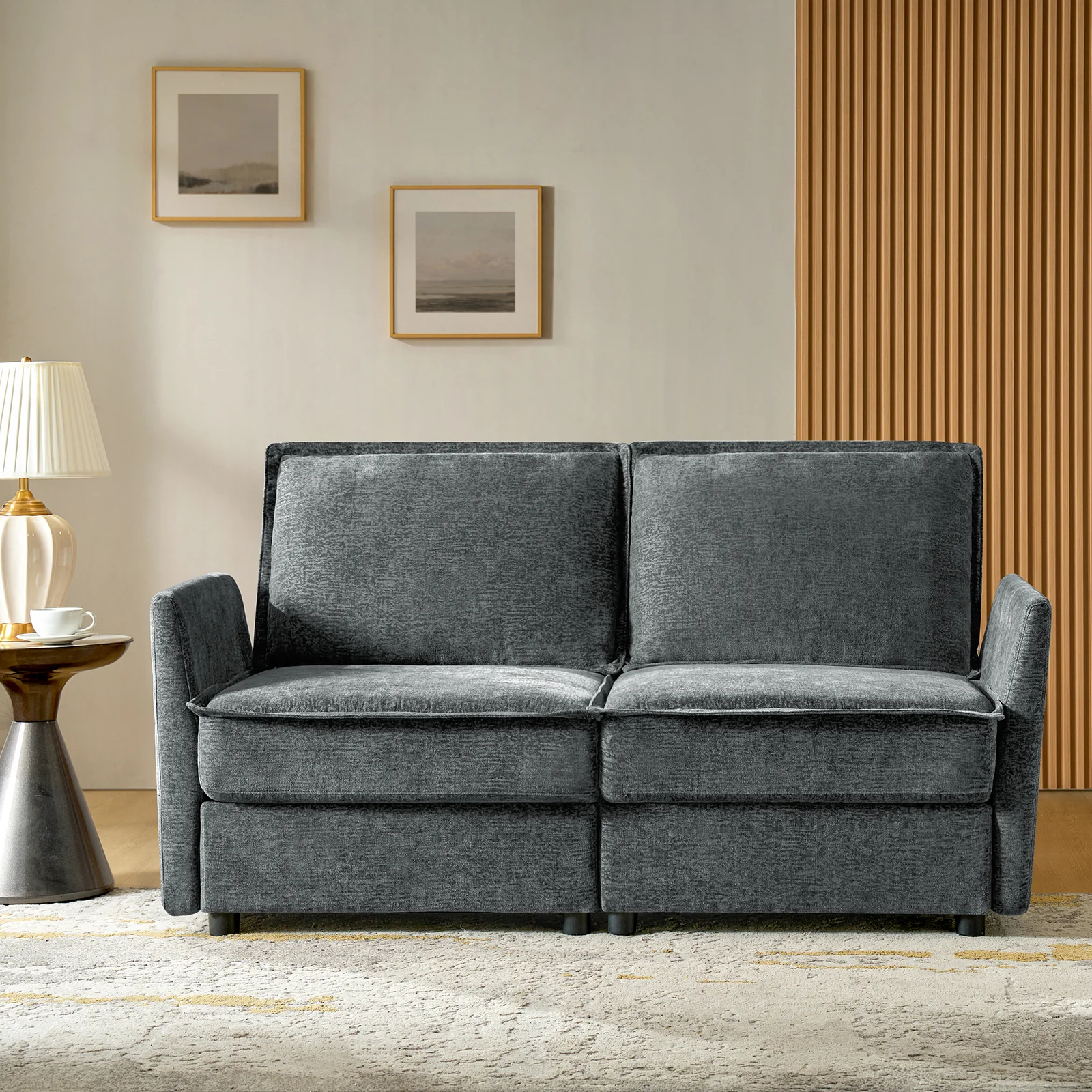 Harmetrix Oversized Soft Sectional Couch with Storage - Image 32