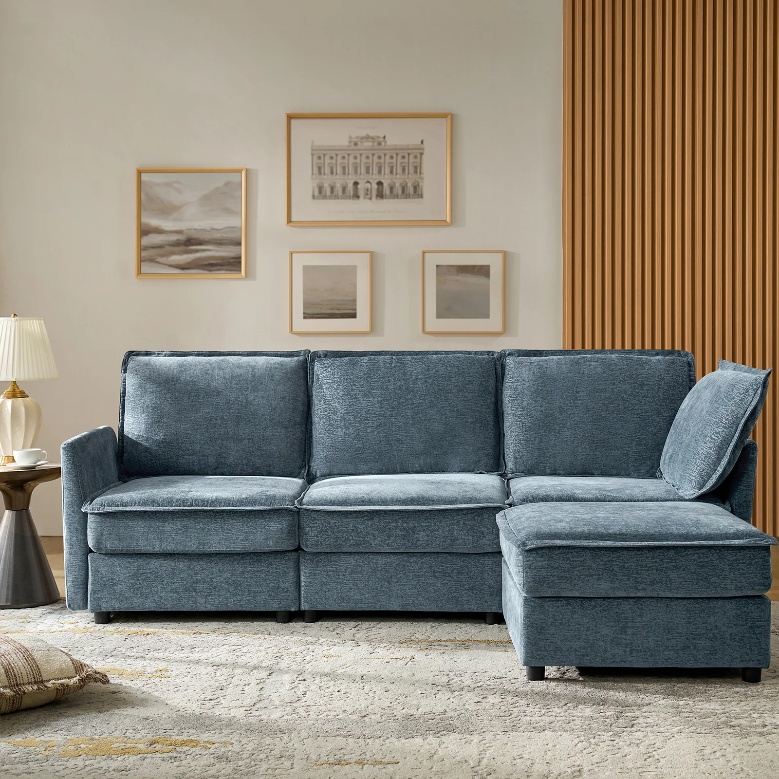 Harmetrix Oversized Soft Sectional Couch with Storage - Image 37