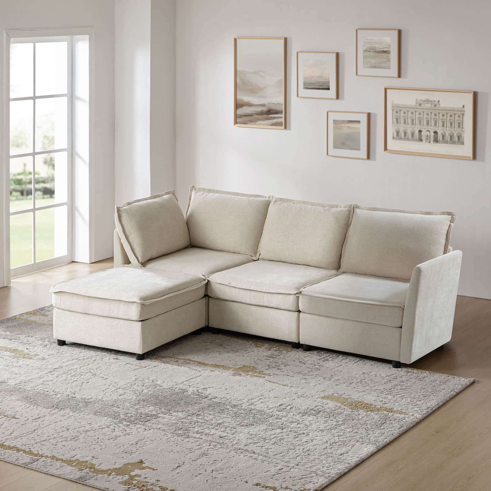 Harmetrix Oversized Soft Sectional Couch with Storage - Image 39