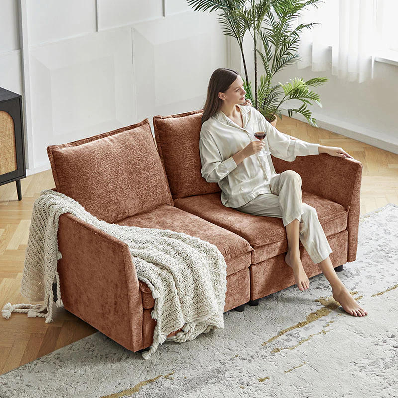 Harmetrix Oversized Soft Sectional Couch with Storage - Image 86
