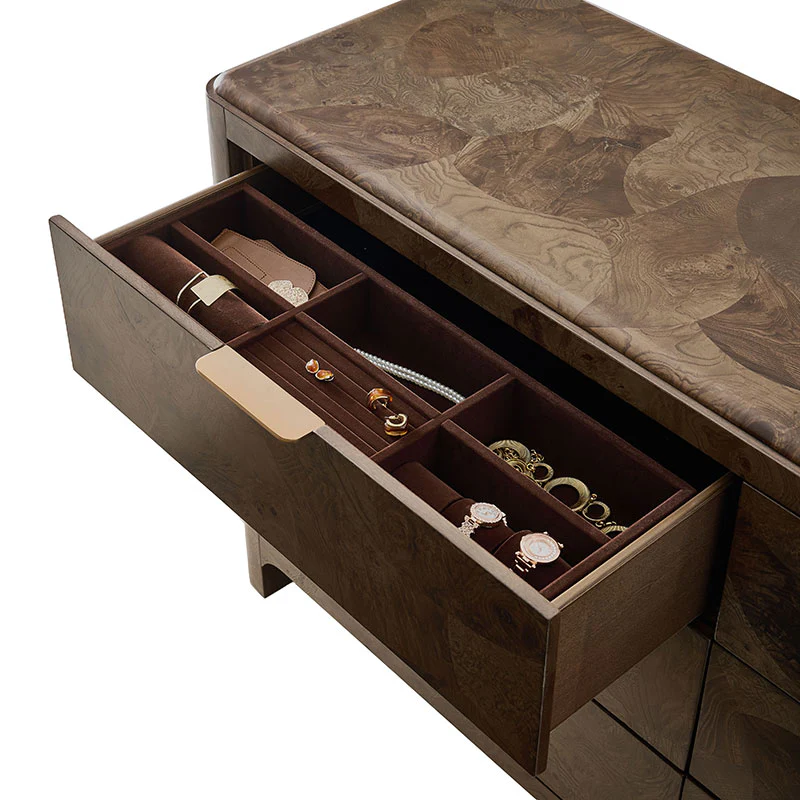 Virel 5-Piece Modern Marquetry Bedroom Set - Image 6