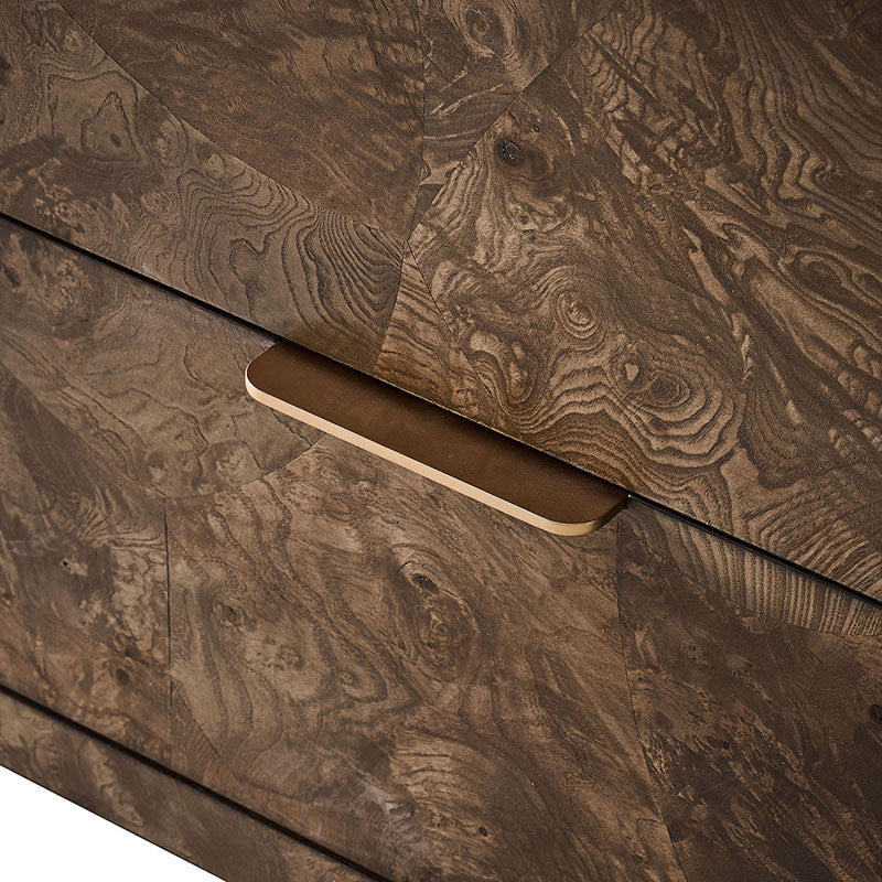 Virel Modern Marquetry 5-Drawer Chest - Image 6