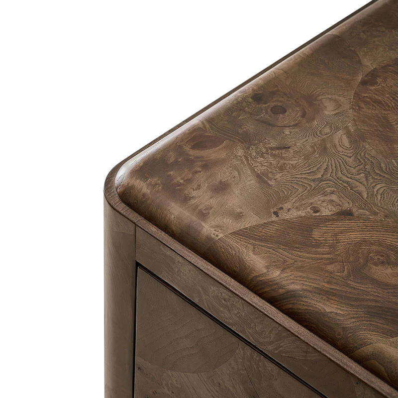 Virel Modern Marquetry 6-Drawer Dresser - Image 6