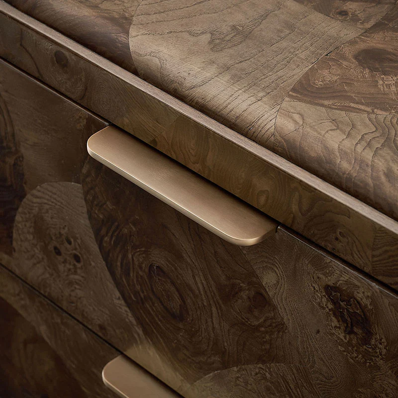 Virel Modern Marquetry 6-Drawer Dresser - Image 7