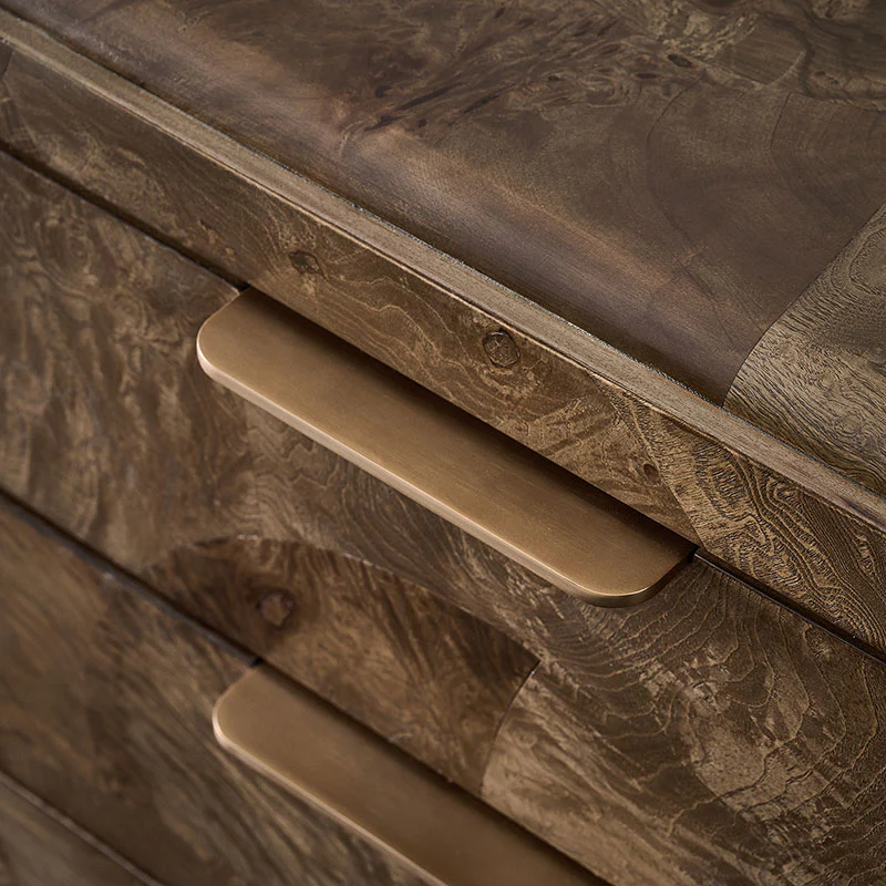 Virel Modern Marquetry Nightstand - Image 15