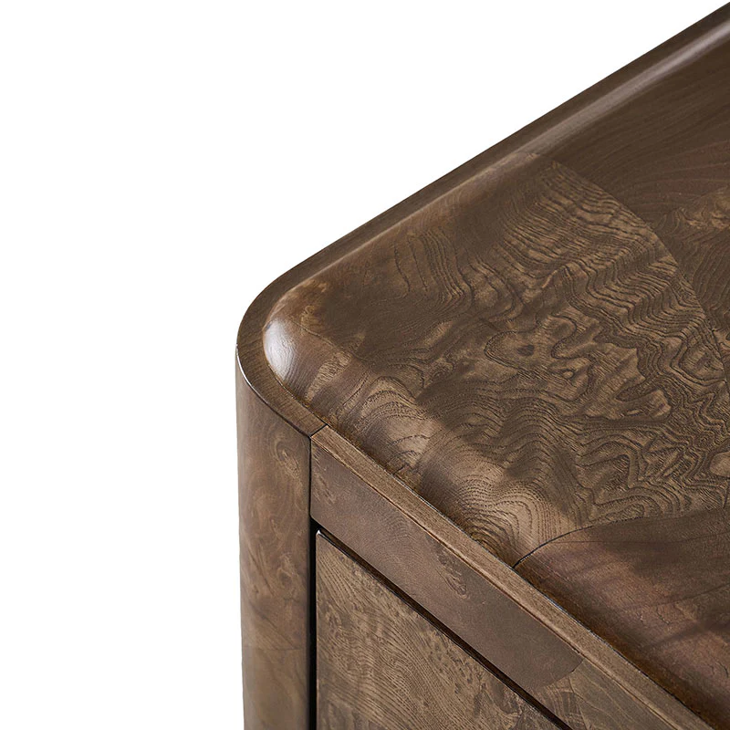 Virel Modern Marquetry Nightstand - Image 6