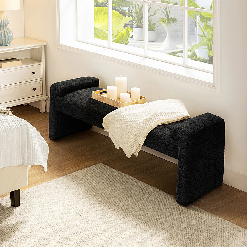 Vittoriano Upholstered Bed Foot Bench - Image 25