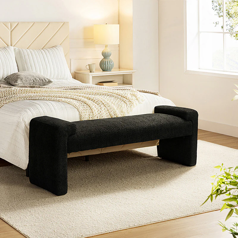 Vittoriano Upholstered Bed Foot Bench - Image 26