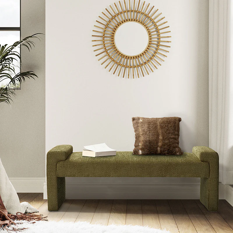 Vittoriano Upholstered Bed Foot Bench - Image 49