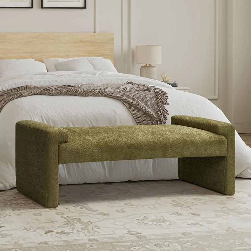 Vittoriano Upholstered Bed Foot Bench - Image 50
