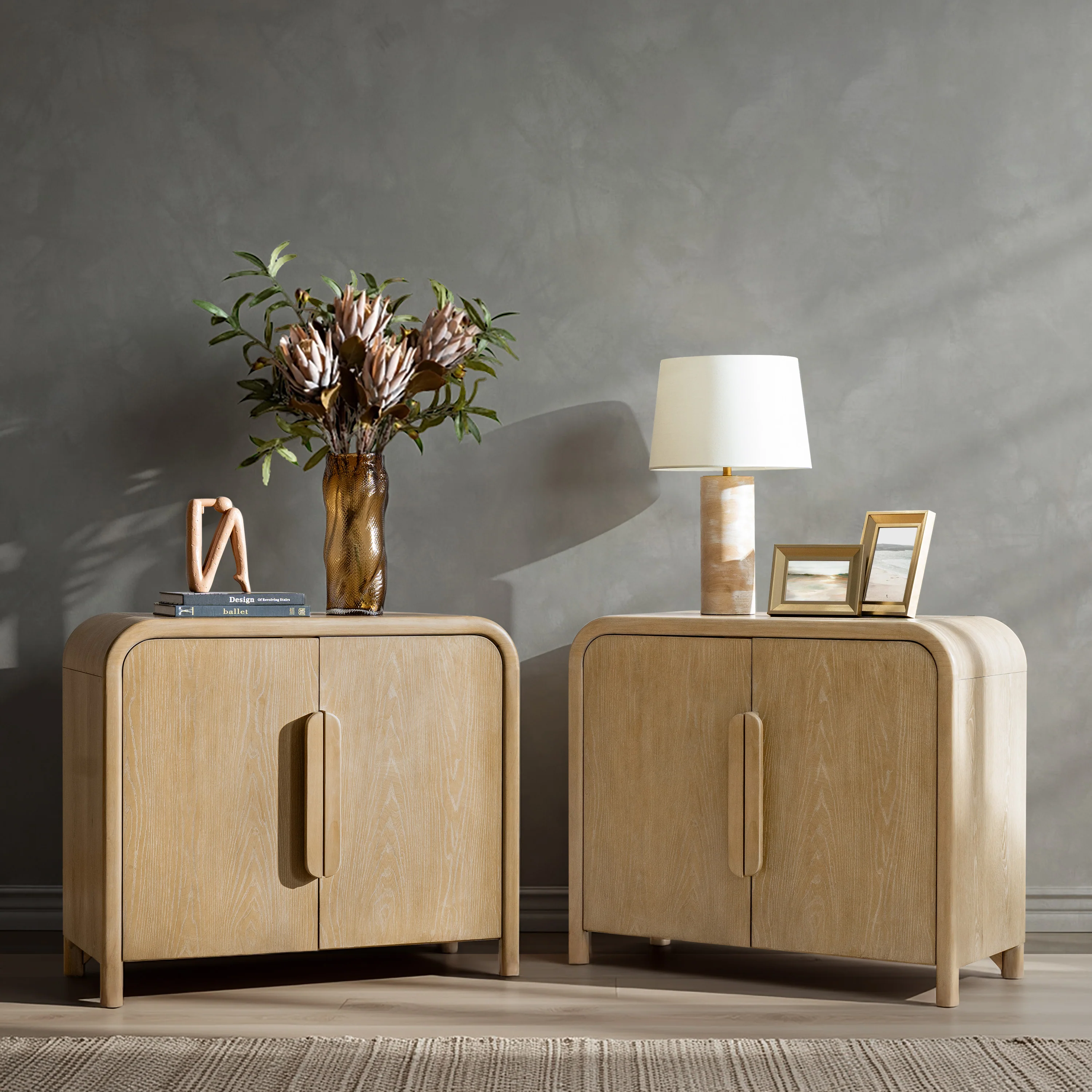 Vittorio Modern Accent Cabinet – Solid Wood Storage Console - Image 9
