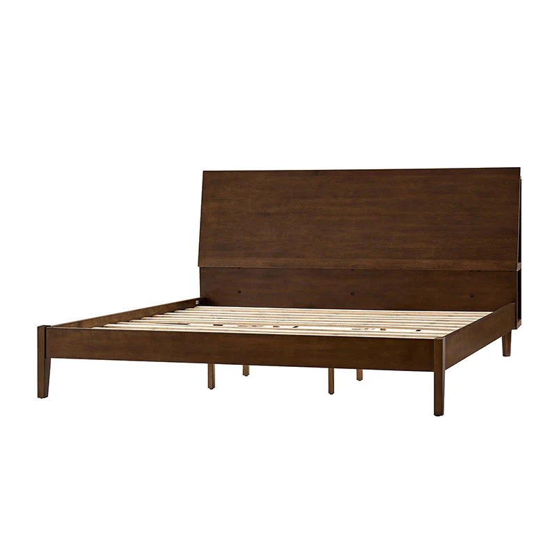 Vivian Solid Wood Platform Bed with USB Ports and Storage Headboard - Image 29
