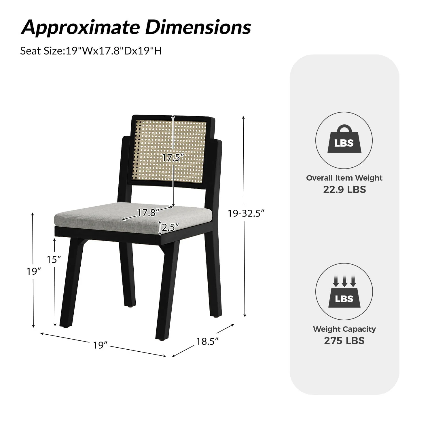Elazar Modern Woven Rattan Backrest Dining Chair(Optional Types) - Image 18