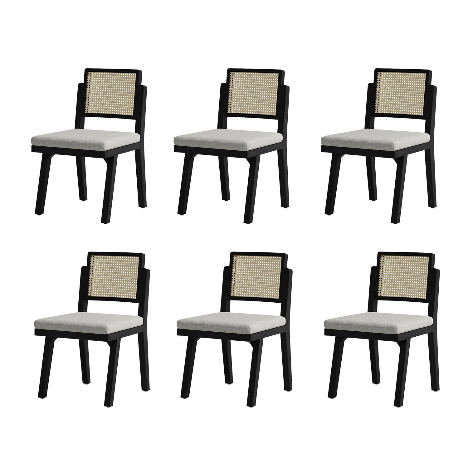 Elazar Modern Woven Rattan Backrest Dining Chair(Optional Types) - Image 23