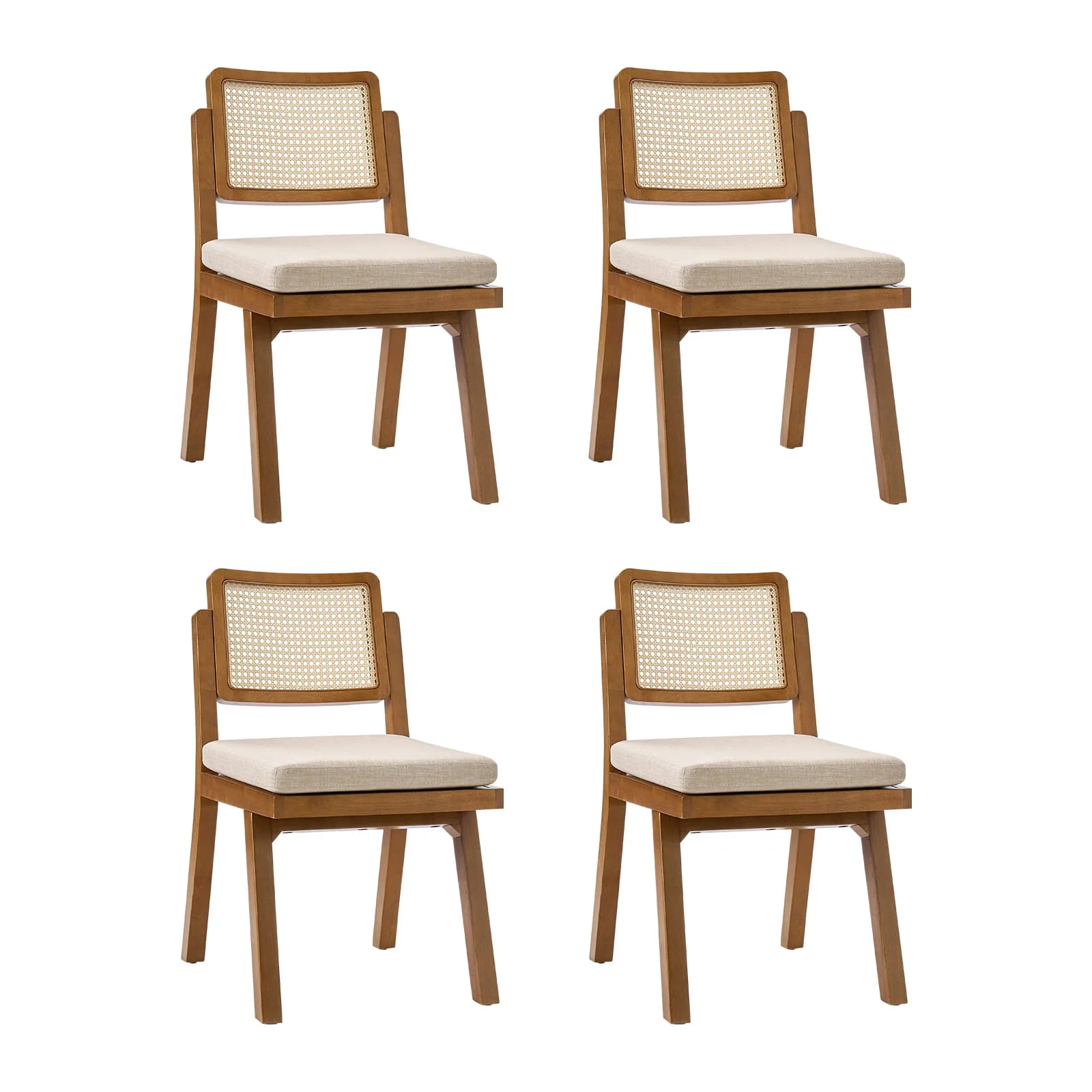 Elazar Modern Woven Rattan Backrest Dining Chair(Optional Types) - Image 28